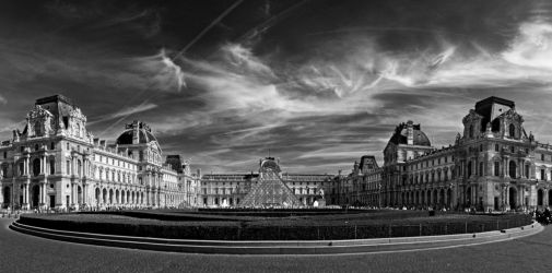 Franck Rondot Photographe   027   louvre  panoramique  paris  urbain