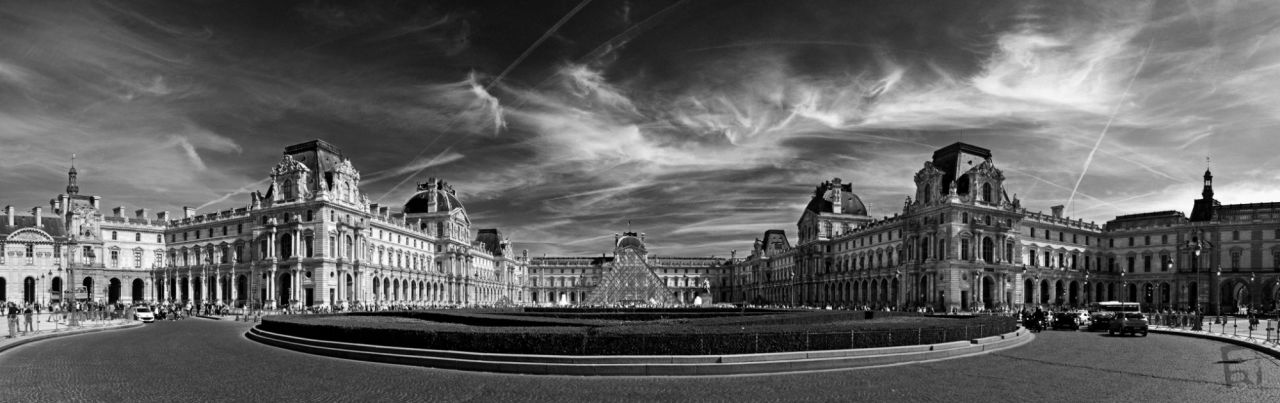 Franck Rondot Photographe   135   louvre  panoramique  paris  urbain