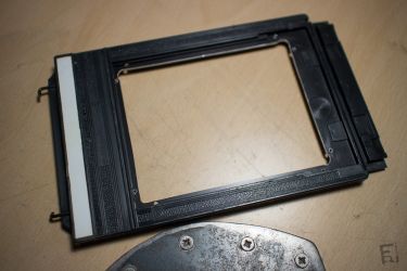 DIY Modification d'un châssis 4x5, 5x7 ou 8x10 pour le collodion humide