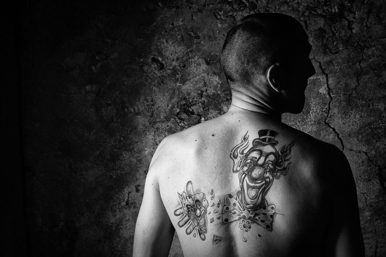 Franck Rondot Photographe   058   pierro  pierrot  portrait  tatoo  tatouage  vachette