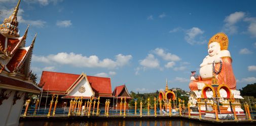 Franck Rondot Photographe   041   big temple  koh samui   sud  thailande   asie